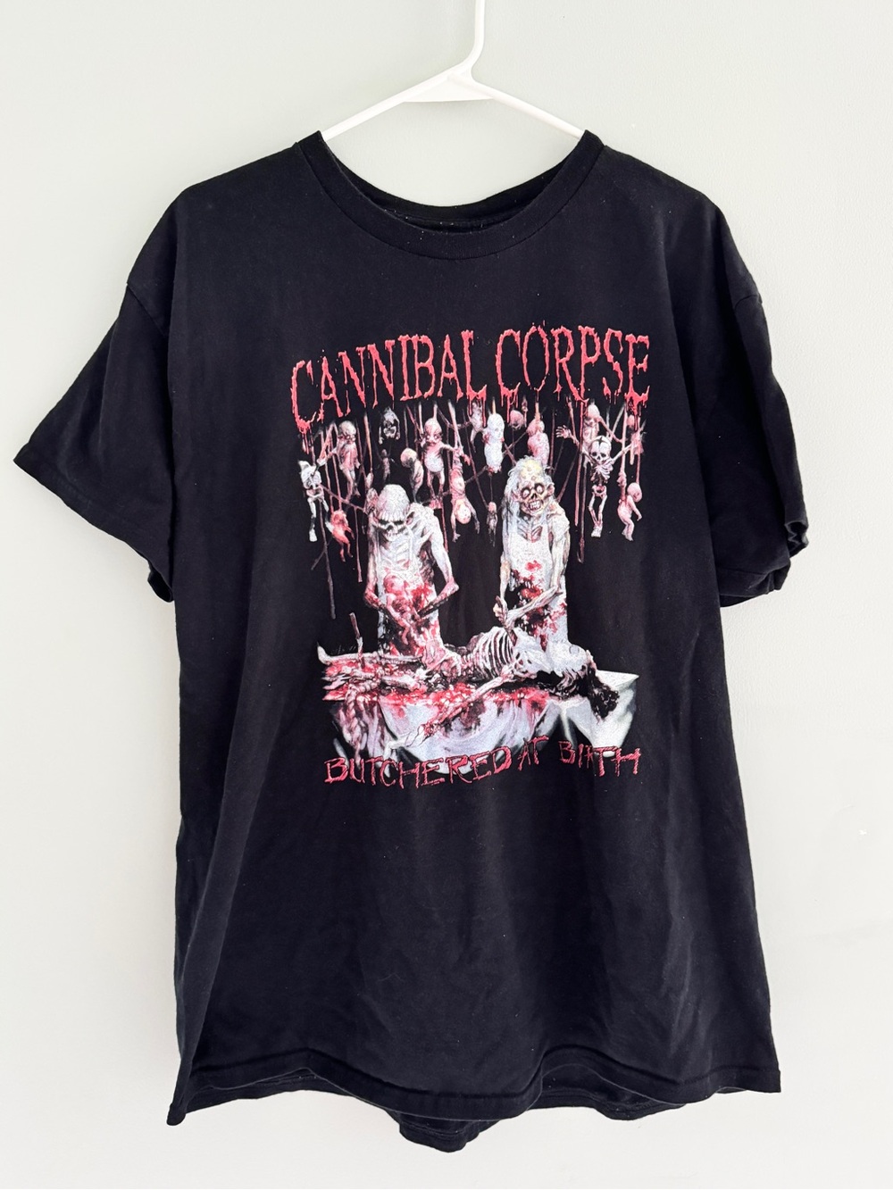 Cannibal Corpse Butchered at Birth Black Graphic Band Tee Death Metal XL